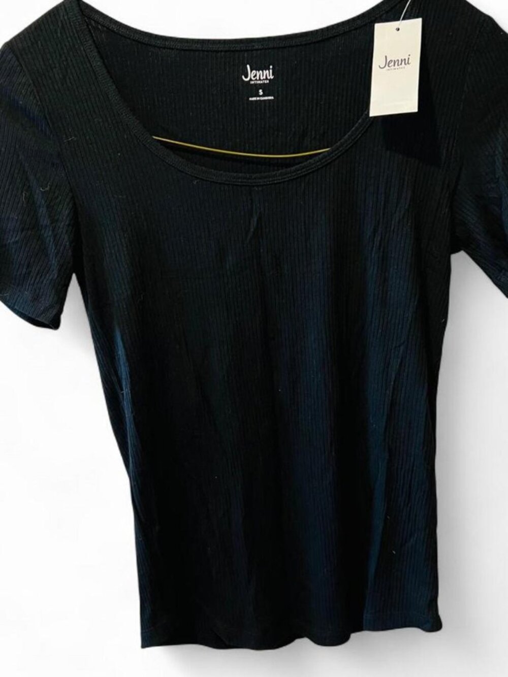Jenni Women's Black Crop-top small